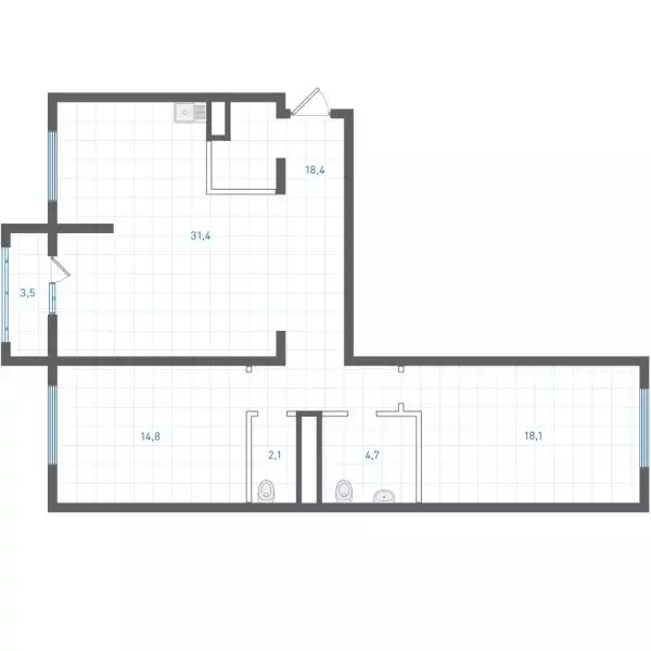 2-комнатная квартира: Екатеринбург, жилой район ВИЗ, жилой комплекс ... - Фото 1
