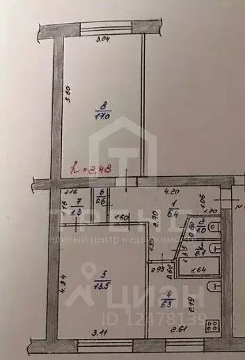 2-к кв. Ленинградская область, Волхов ул. Кирова, 1А (48.2 м) - Фото 2