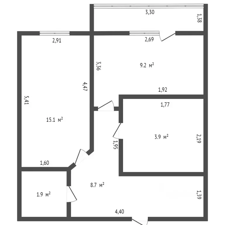 1-к кв. Амурская область, Благовещенск Игнатьевское ш., 12/2 (39.0 м) - Фото 1