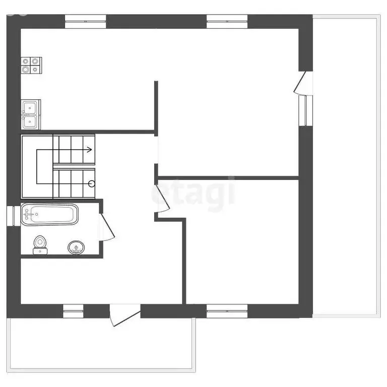 Дом в Ярославль, посёлок Норское, 1-я Норская набережная (64.2 м) - Фото 2