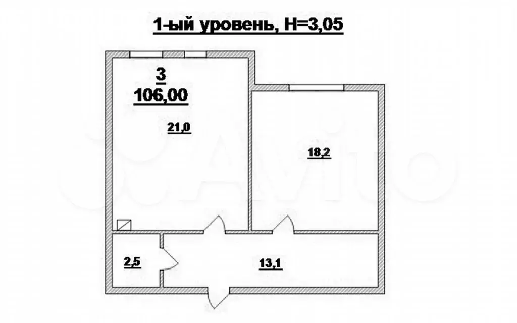 3-к. квартира, 106 м, 1/4 эт. - Фото 0