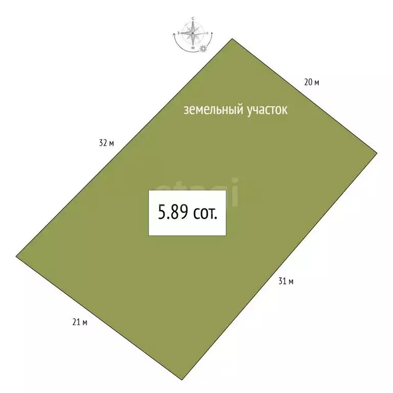 Участок в Бердск, СНТ Марьин Лог, 32-я улица (5.89 м) - Фото 0