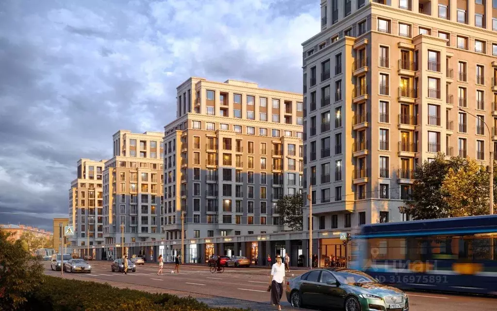 3-к кв. Санкт-Петербург Благодатная ул., 50 (70.99 м) - Фото 1