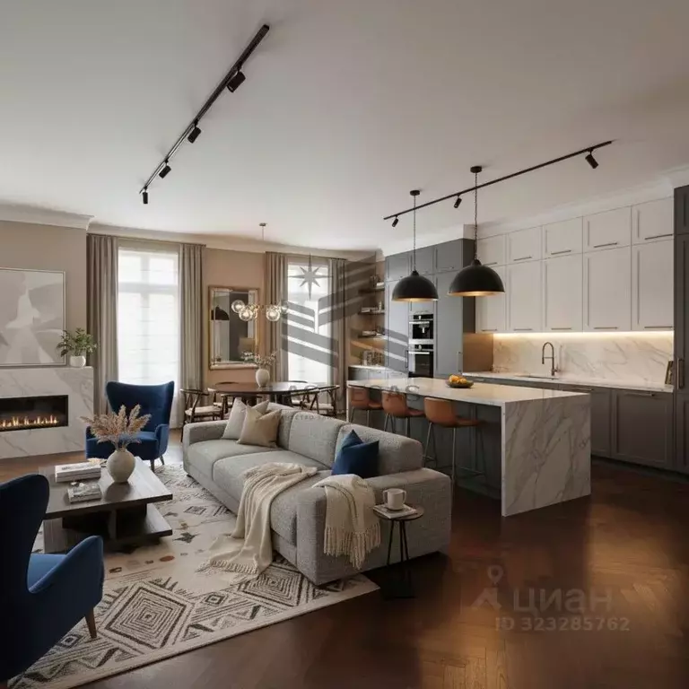 3-к кв. Санкт-Петербург ул. Челюскина, 6 (101.0 м) - Фото 0