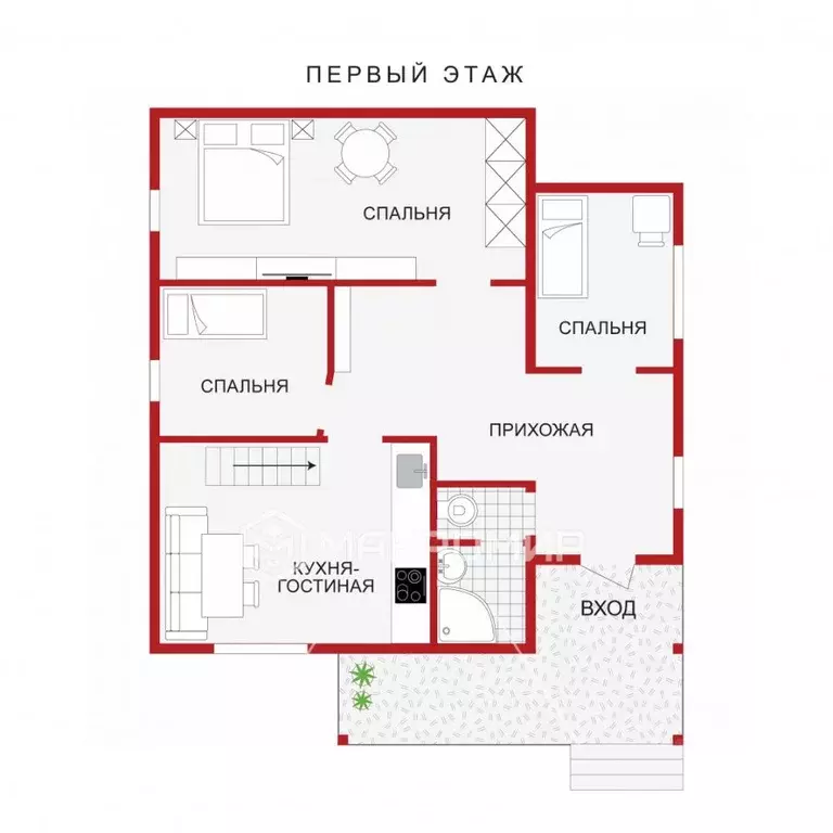 Дом в Ленинградская область, Выборгский район, Полянское с/пос, пос. ... - Фото 2