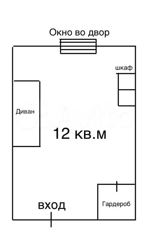 Комната 12 м в 6-к., 5/15 эт. - Фото 1