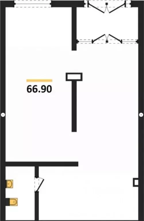 Офис в Крым, Симферополь ул. Батурина, 18 (67 м) - Фото 2