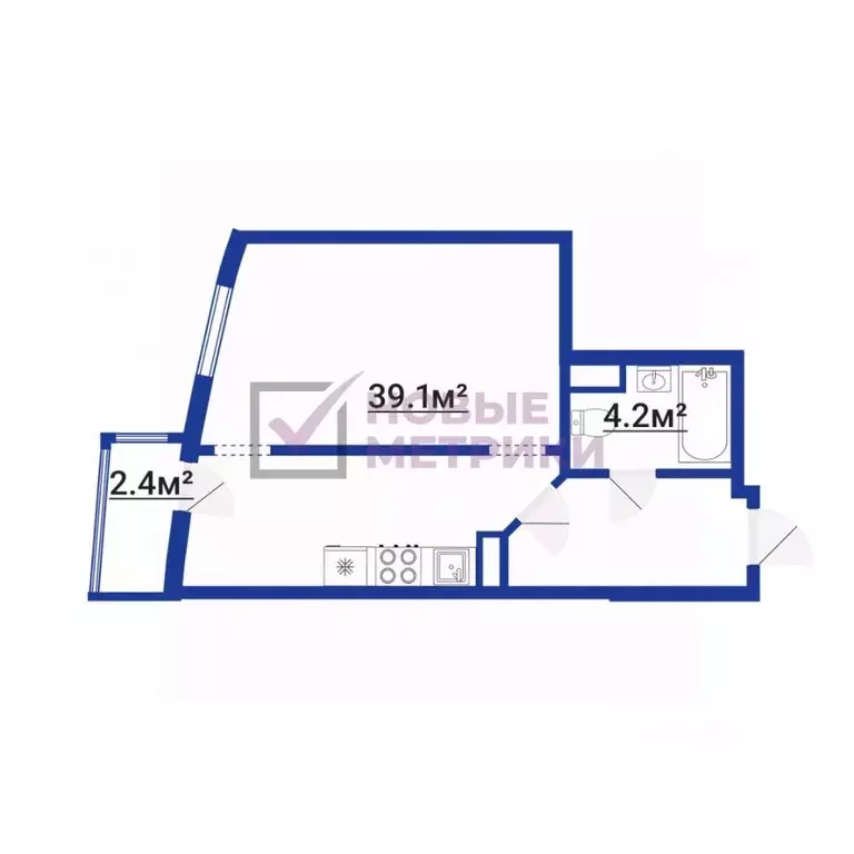 1-к кв. Санкт-Петербург просп. Королева, 21к1 (46.0 м) - Фото 2