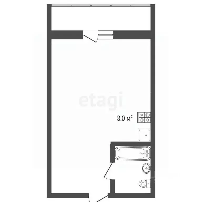 Студия Ростовская область, Ростов-на-Дону, Нахичевань ул. 26-я Линия, ... - Фото 2