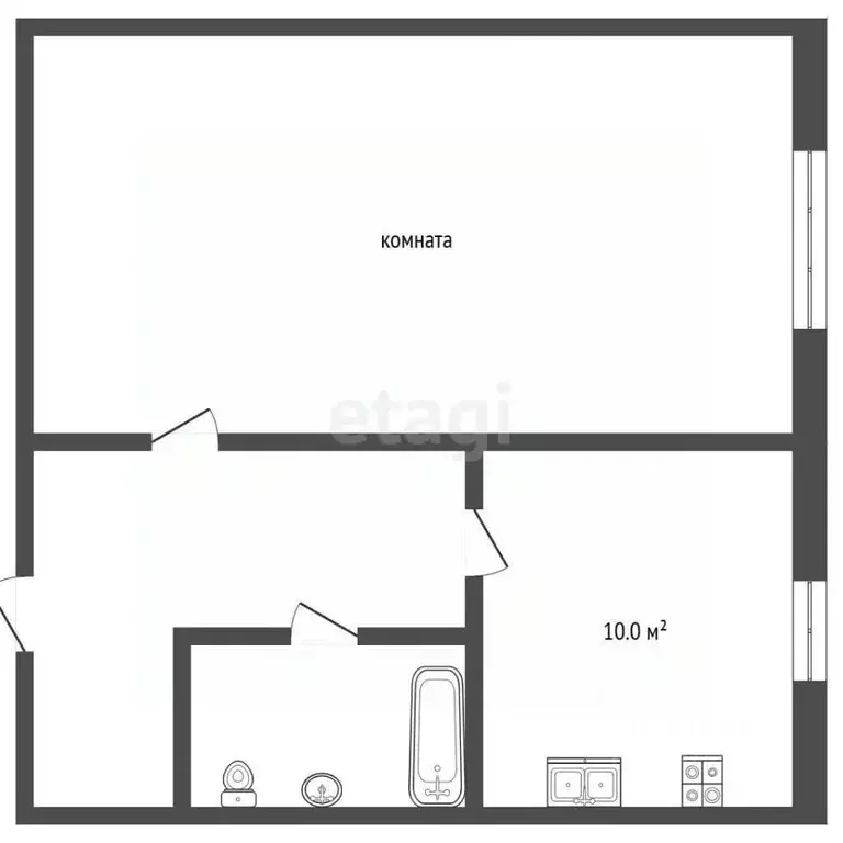 Комната Ярославская область, Рыбинск Луговая ул., 5 (10.0 м) - Фото 2