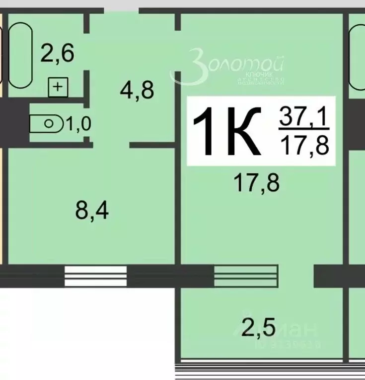 1-к кв. Нижегородская область, Нижний Новгород просп. Ильича, 43к2 ... - Фото 2