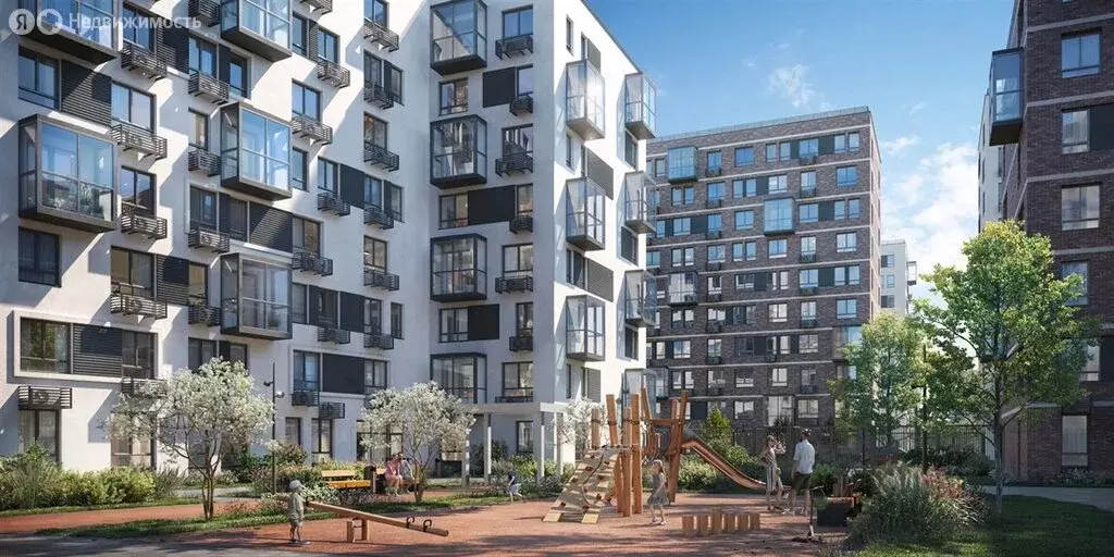 3-комнатная квартира: Песочный, Центральная улица, 79 (94.12 м) - Фото 1