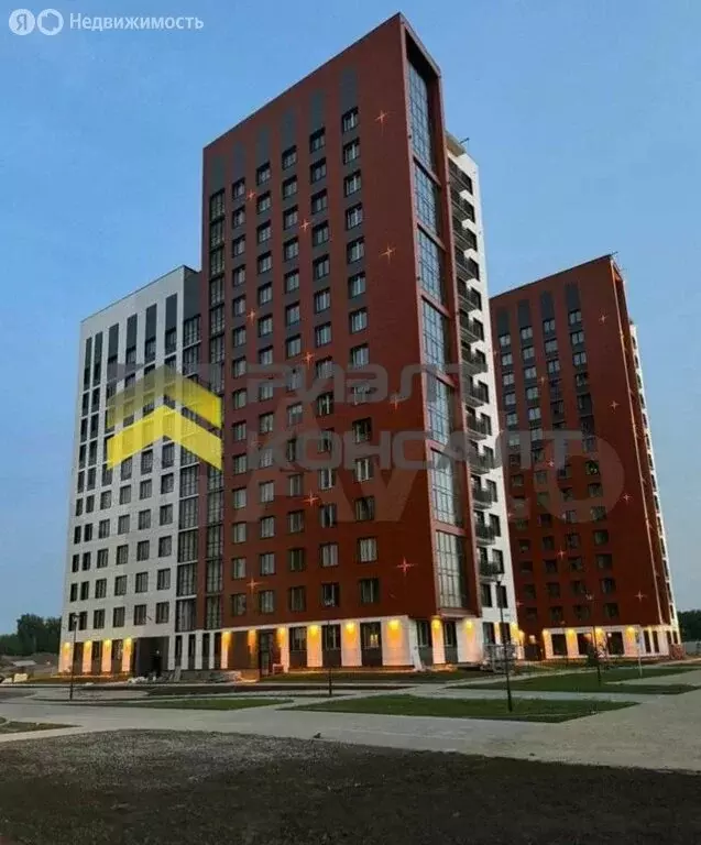 2-комнатная квартира: Омск, Волгоградская улица, 1 (66.1 м) - Фото 0