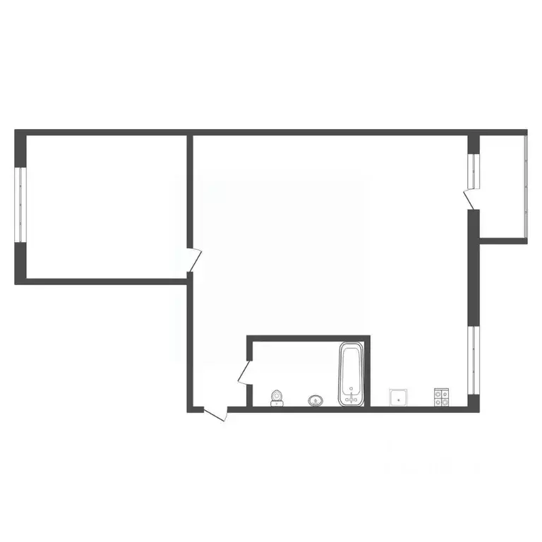 2-к кв. Тульская область, Узловая ул. Простомолотова, 14 (43.0 м) - Фото 2