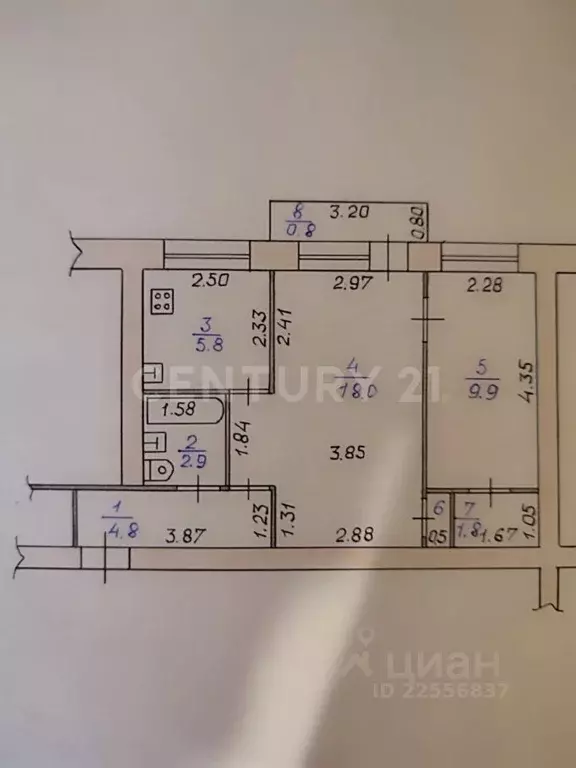 2-к кв. Калужская область, Белоусово Жуковский район, ул. Гурьянова, ... - Фото 2
