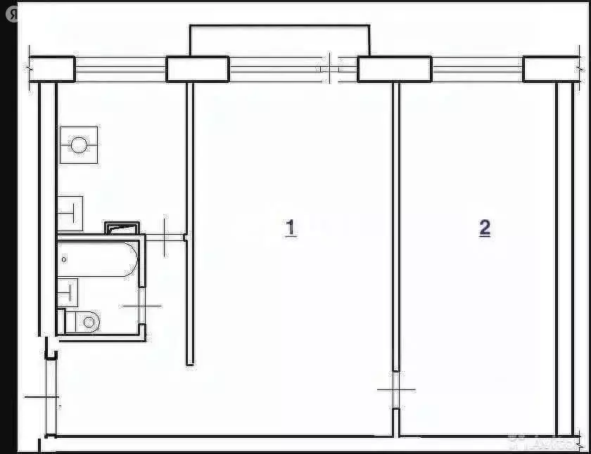 2-комнатная квартира: Чита, Набережная улица, 78А (52.3 м) - Фото 1
