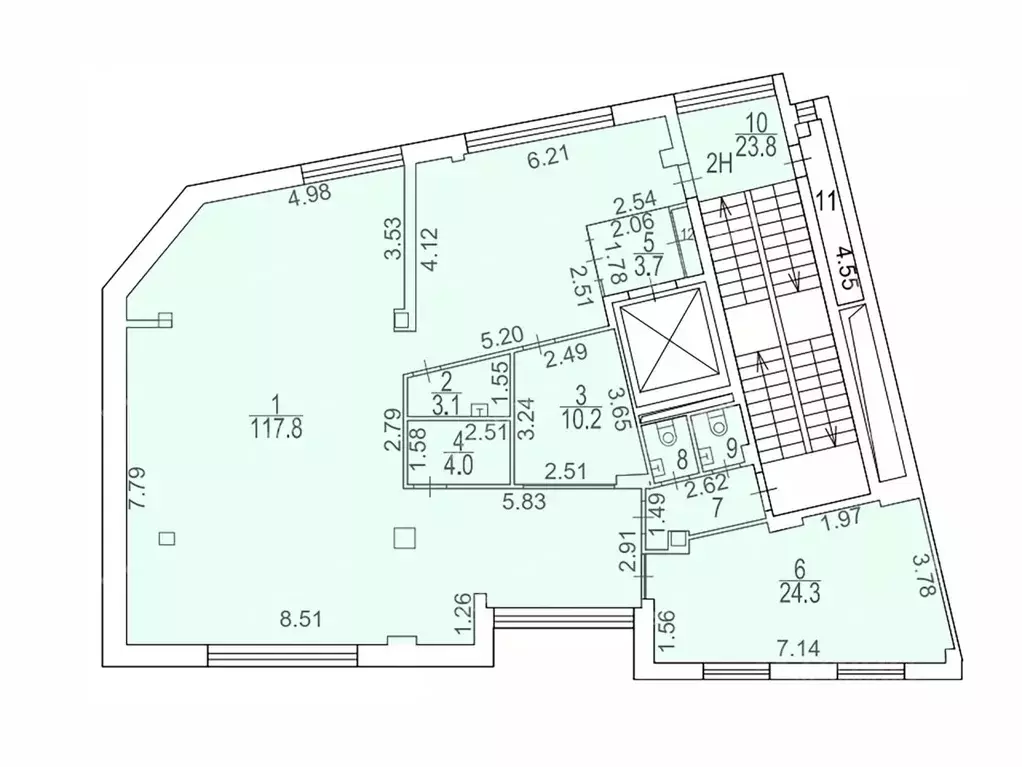 Офис в Москва Мясницкая ул., 50 (198 м) - Фото 2