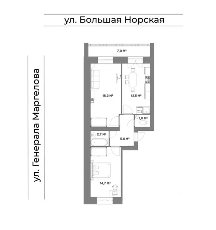 2-к кв. Ярославская область, Ярославль ул. Комкора Хрипина, 3 (60.3 м) - Фото 2