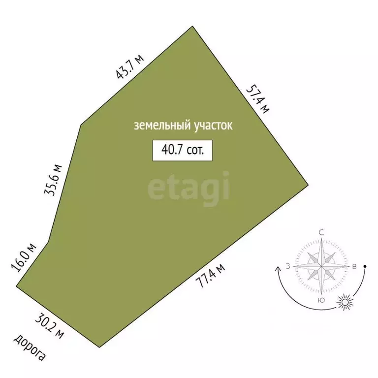 Участок в Тюменская область, Тюменский муниципальный округ, ... - Фото 1