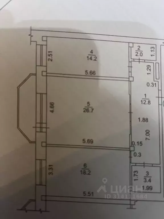 2-к кв. Удмуртия, Ижевск Красногеройская ул., 60 (78.0 м) - Фото 0