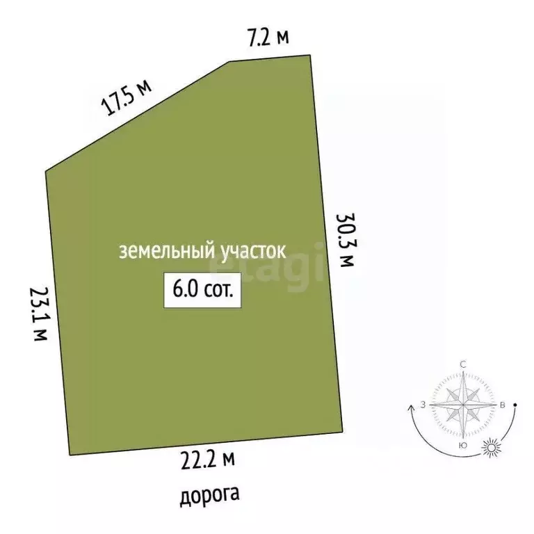 Участок в Крым, Ленинский район, Семисотское с/пос, с. Каменское ул. ... - Фото 2