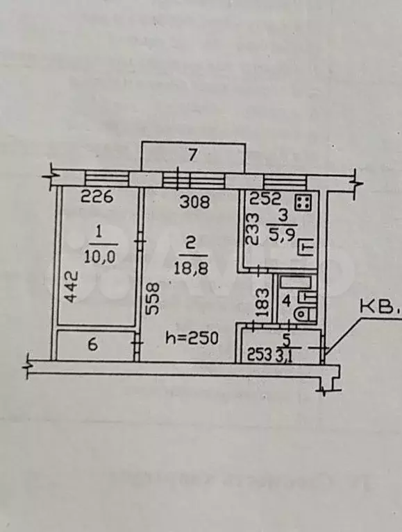 2-к. квартира, 48 м, 4/5 эт. - Фото 0