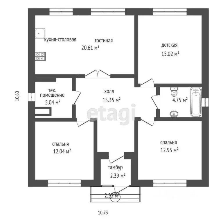 Дом в Крым, Раздольненский район, Славянское с/пос, с. Славянское ул. ... - Фото 2