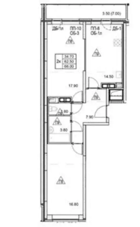 2-комнатная квартира: Реутов, проспект Мира, 22 (63.8 м) - Фото 0