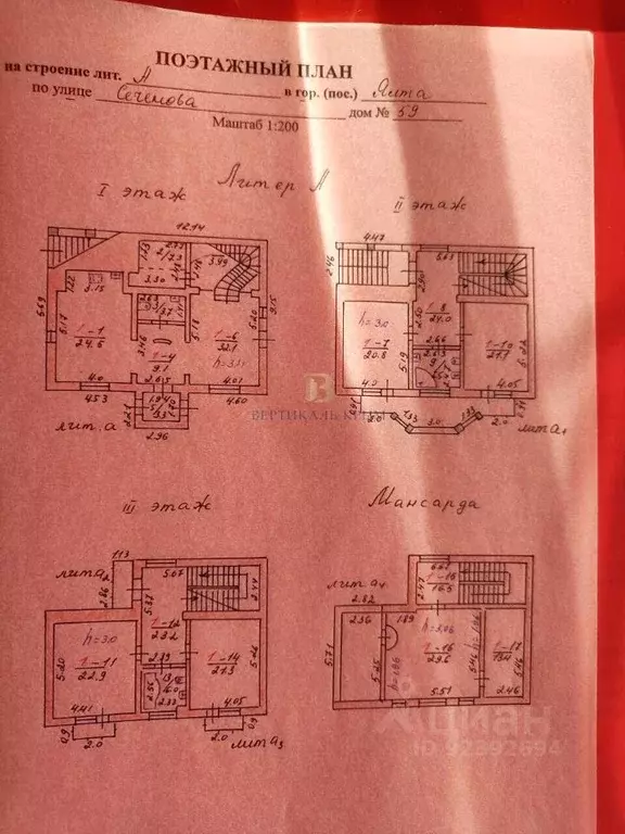 Дом в Крым, Ялта ул. Сеченова, 59 (285 м) - Фото 2