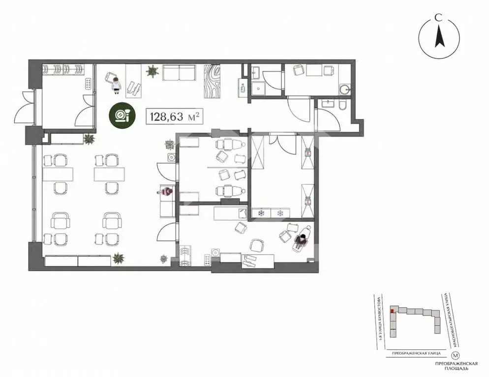 Помещение свободного назначения в Москва ул. 1-я Бухвостова, 2к3 (130 ... - Фото 2