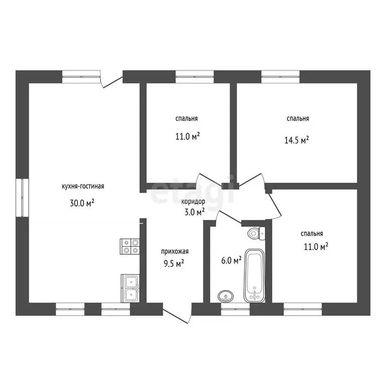 Дом в Ярославский муниципальный округ, СНТ Орион (85 м) - Фото 1