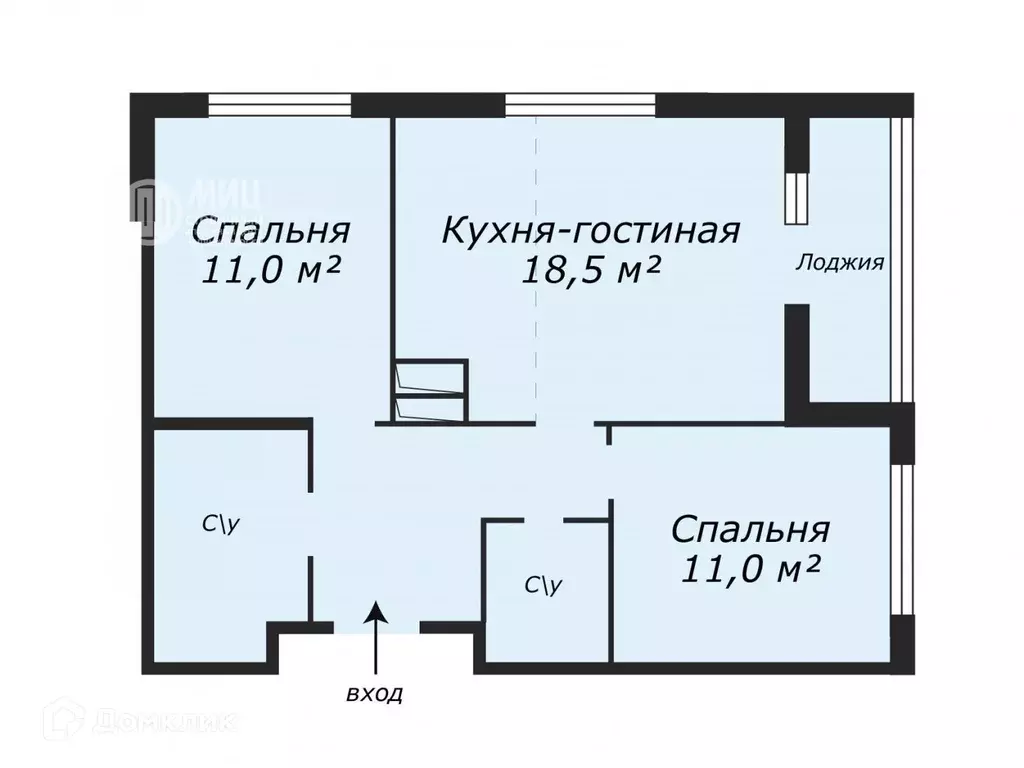 Продаётся 3-к квартира, 58.5 м - Фото 1