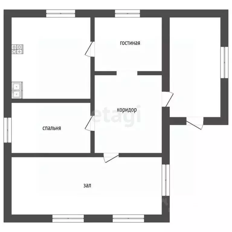 Дом в Саратовская область, Романовка рп ул. Калинина, 241 (67 м) - Фото 1