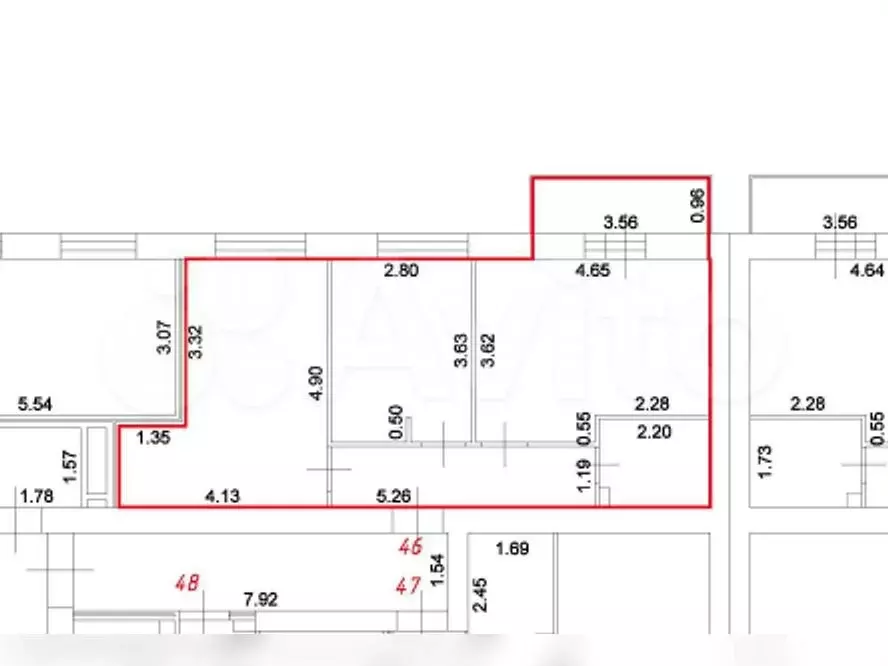Аукцион: 2-к. квартира, 51,6 м, 7/9 эт. - Фото 0