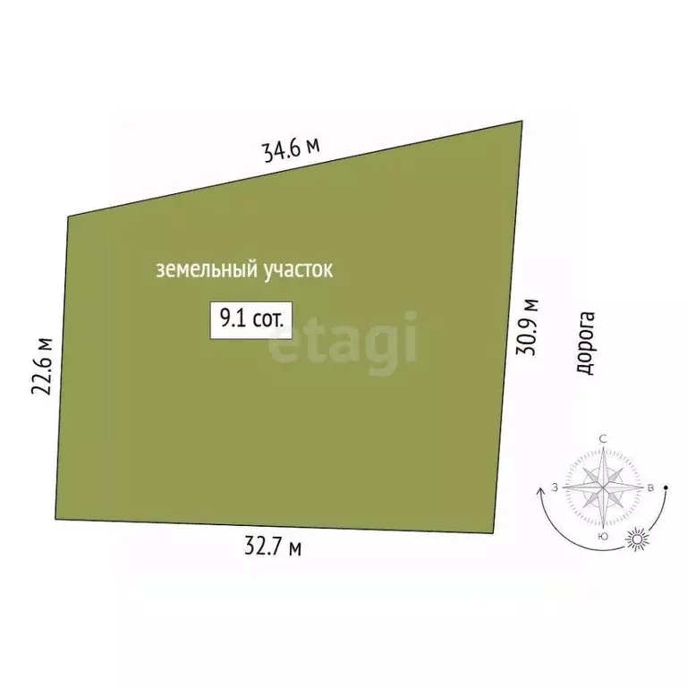 Участок в Тюменская область, Нижнетавдинский муниципальный округ, ... - Фото 1