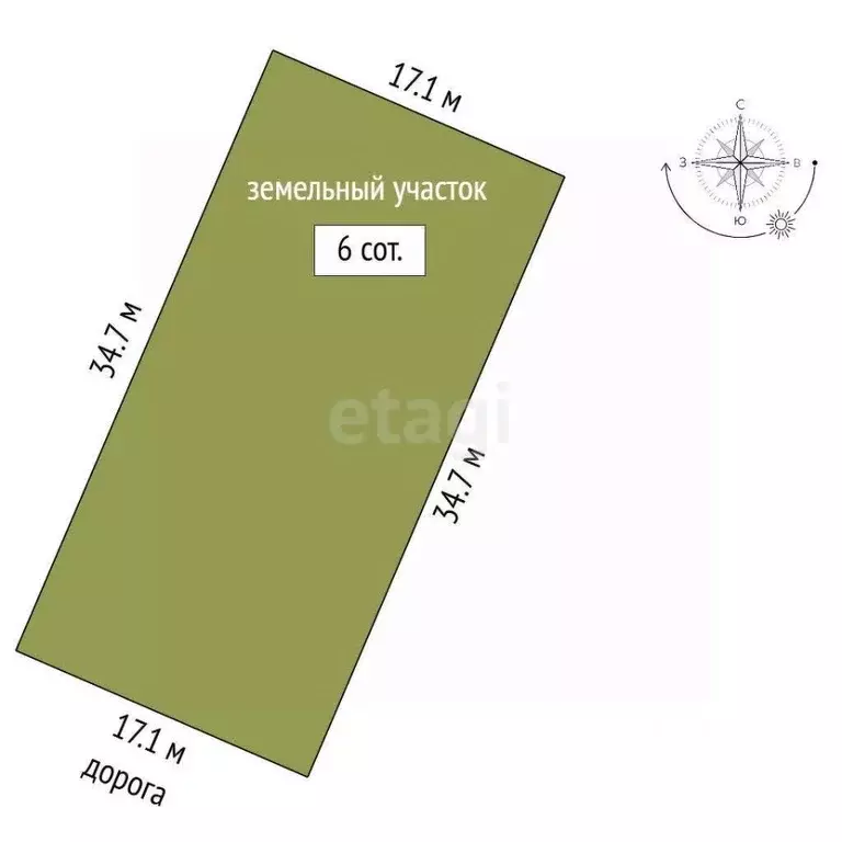 Участок в Крым, Ленинский район, Семисотское с/пос, с. Каменское ул. ... - Фото 2