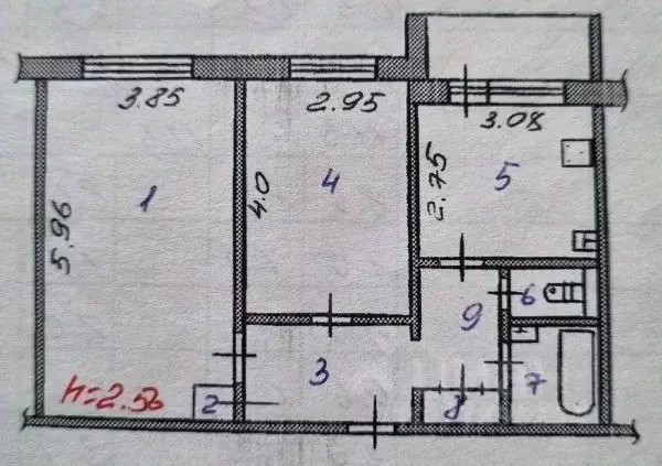 2-к кв. Иркутская область, Усть-Илимск Молодежная ул., 2 (53.0 м) - Фото 1