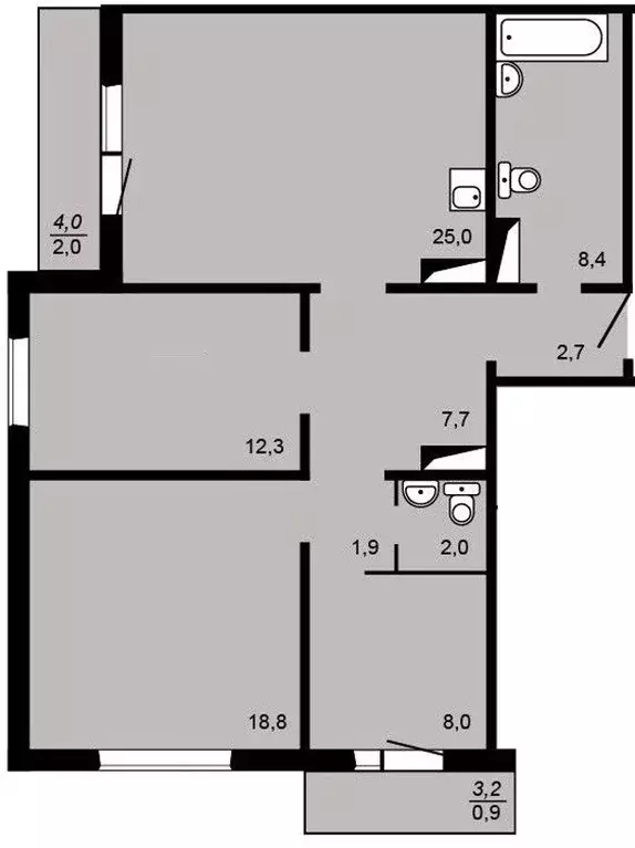 Продаётся 4-к квартира, 86.5 м - Фото 1