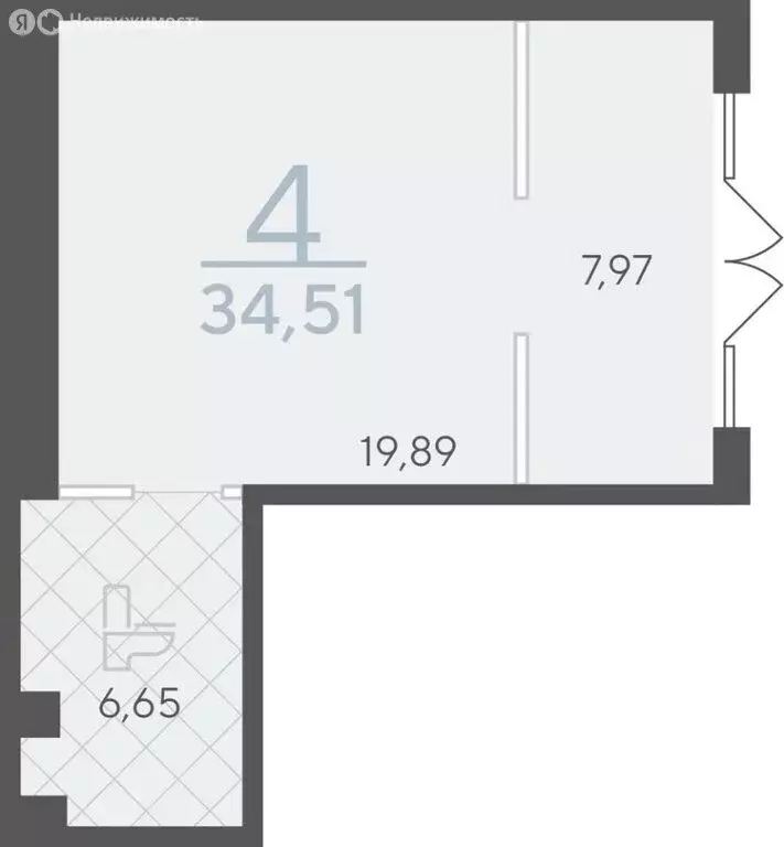 Офис (34.51 м) - Фото 2