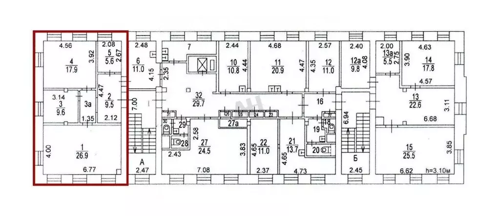 Помещение свободного назначения в Москва Новослободская ул., 3С3 (82 ... - Фото 2