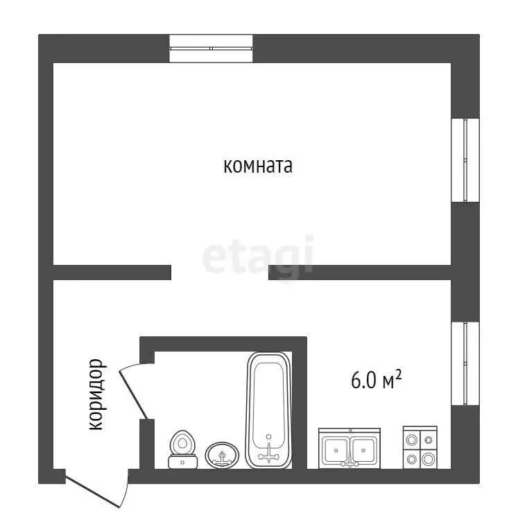1-комнатная квартира: посёлок городского типа Решетниково, проезд ... - Фото 1