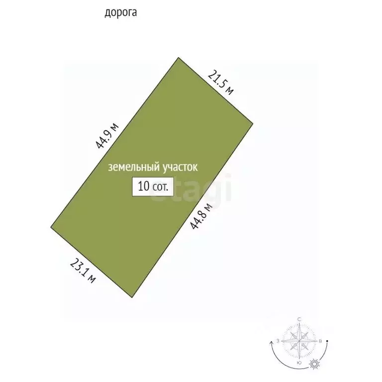 Участок в Севастополь с. Колхозное, ул. Горная, 2 (10.0 сот.) - Фото 2