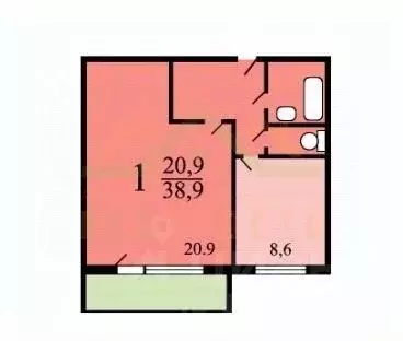 1-к кв. Москва ул. Чечулина, 14 (38.9 м) - Фото 2