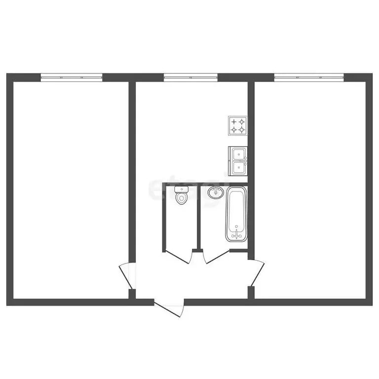 2-комнатная квартира: Санкт-Петербург, проспект Науки, 13к3 (45.7 м) - Фото 1