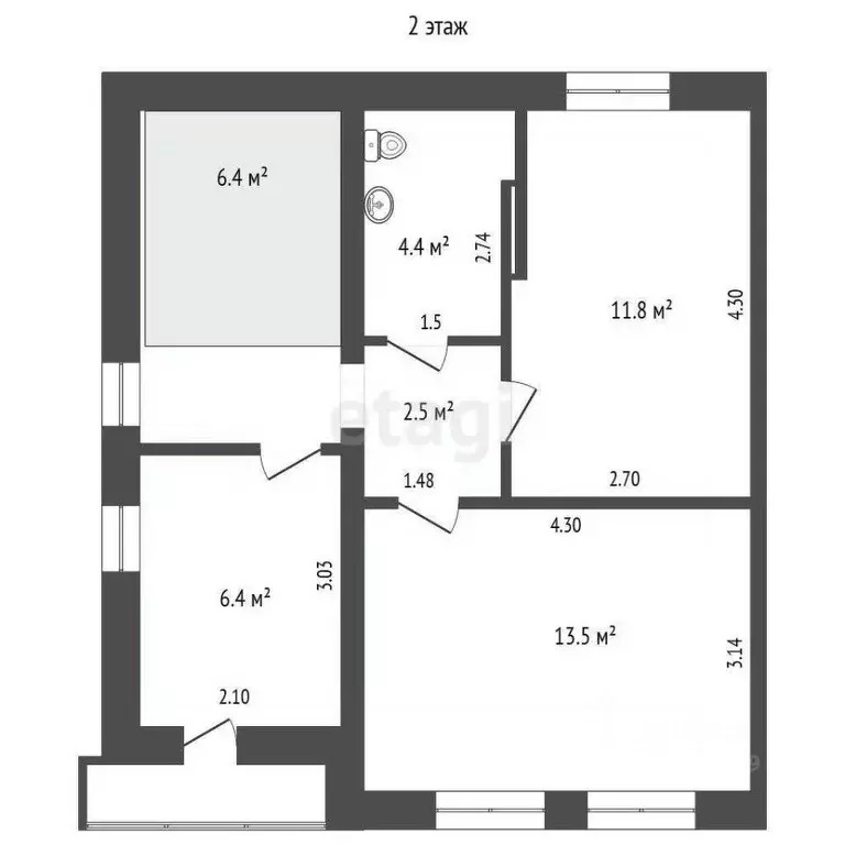 Таунхаус в Архангельская область, Вельск ул. Первого Мая, 62А (83 м) - Фото 2
