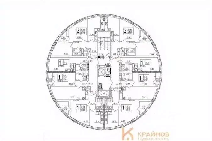 2-к кв. Воронежская область, с. Новая Усмань, Южный мкр  (55.25 м) - Фото 1