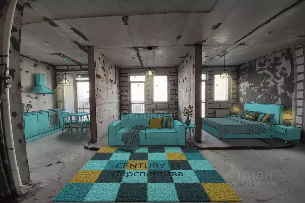 2-к кв. Московская область, Люберцы Шоссейная ул., 42 (53.3 м) - Фото 1