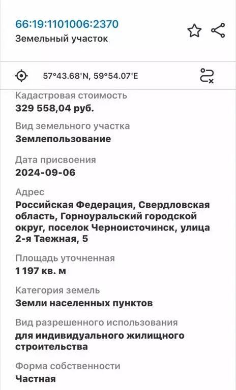 Участок в Свердловская область, Горноуральский муниципальный округ, ... - Фото 2