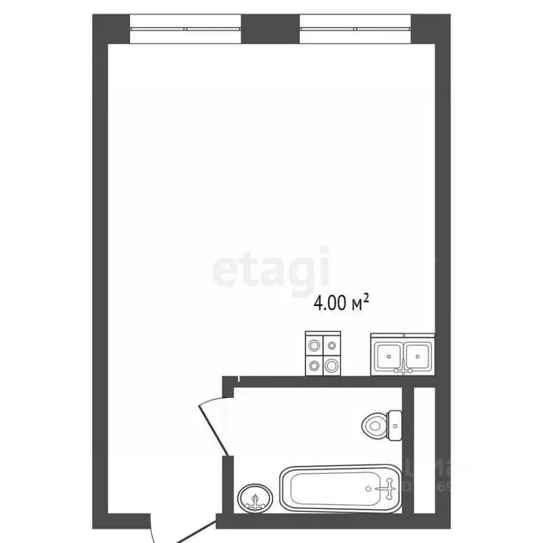 Студия Москва Смольная ул., 44к1 (27.0 м) - Фото 1