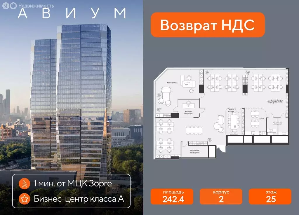 Офис (242.4 м) - Фото 1
